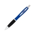 Прорезиненная шариковая ручка Nash, ярко-синий, ярко-синий/черный/серебристый, алюминий с силиконовым покрытием