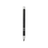 Ручка металлическая шариковая Moneta с цветной кнопкой, черный/серебристый, черный, алюминий