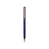 Ручка шариковая Жако с серебристой подложкой, темно-синий, темно-синий, металл