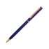 Ручка шариковая Жако с серебристой подложкой, темно-синий, темно-синий, металл