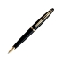 Ручка шариковая «Carene Black Sea GT». Waterman, черный/золотистый, корпус- лак; детали дизайна- позолота
