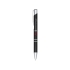 Анодированная шариковая ручка Alana, черный, черный, алюминиевый корпус с элементами абс пластика и стальным зажимом