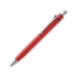 Ручка шариковая шестигранная UMA «Six», красный, красный, металл