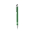 Шариковая ручка Cork, зеленый/серебристый, алюминий с резиновым покрытием