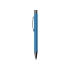 Ручка металлическая soft touch шариковая Tender, голубой/серый, голубой/серый, металл
