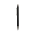 Ручка металлическая soft touch шариковая Tender с зеркальным слоем, черный/серый, черный/серый, металл