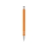 Шариковая ручка Cork, оранжевый/серебристый, алюминий с резиновым покрытием