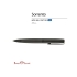 Ручка металлическая шариковая Sorento, 1,0мм, синие чернила, черный, черный, металл с покрытием silk-touch
