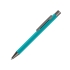Ручка шариковая UMA STRAIGHT GUM soft-touch, с зеркальной гравировкой, морская волна, морская волна, металл с покрытием soft-touch