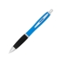 Прорезиненная шариковая ручка Nash, морская волна, морская волна/черный/серебристый, алюминий с силиконовым покрытием