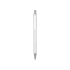 Ручка металлическая шариковая трехгранная Riddle, белый/серебристый, белый/серебристый, металл/пластик