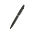 Ручка Portofino шариковая  автоматическая, черный металлический корпус, 1,0 мм, синяя, черный, металл с покрытием silk-touch