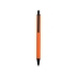 Ручка металлическая шариковая «Iron», оранжевый/черный, оранжевый/черный, металл