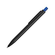 Ручка металлическая шариковая «Blaze» с цветным зеркальным слоем, черный/синий