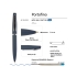 Ручка Portofino шариковая  автоматическая, синий металлический корпус, 1.0 мм, синяя, синий, металл с покрытием silk-touch