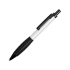 Ручка металлическая шариковая «Bazooka» с грипом, белый/черный, белый/черный, металл/резина