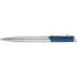 Ручка шариковая Глазго, серебристый/синий (P), серебристый/синий, металл