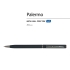 Ручка Palermo шариковая  автоматическая, сине-черный металлический корпус, 0,7 мм, синяя, сине-черный/серебристый, металл с покрытием soft touch
