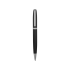 Ручка металлическая шариковая «Flow» soft-touch, черный/серебристый, черный/серебристый, металл с покрытием soft-touch