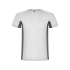 Спортивная футболка Shanghai мужская, белый/графитовый, белый/графитовый, основное полотно: 100% полиэстер; боковые части: 100% полиэстер