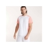 Спортивная футболка Zolder мужская, белый/меланжевый неоновый коралловый, белый/меланжевый неоновый коралловый, 100% полиэстер