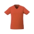Модная мужская футболка Amery с коротким рукавом и V-образным вырезом, оранжевый, оранжевый, сетчатый материал, 100% полиэстер с дышащей поверхностью и отделкой cool fit