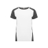 Спортивная футболка Zolder женская, белый/меланжевый черный, белый/меланжевый черный, 100% полиэстер