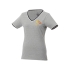 Женская футболка Elbert с коротким рукавом, серый меланж/темно-синий/белый, серый меланж/темно-синий/белый, трикотажное пике, 90% хлопок, 10% вискоза