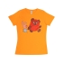 Футболка Винни-Пух женская, оранжевый, оранжевый, 100% хлопок, джерси
