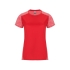Спортивная футболка Zolder женская, красный/меланжевый красный, красный/меланжевый красный, 100% полиэстер