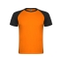 Спортивная футболка Indianapolis мужская, неоновый оранжевый/черный, неоновый оранжевый/черный, 100% полиэстер