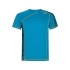 Спортивная футболка Sochi мужская, принтованый бирюзовый, принтованый бирюзовый, 50% переработанного полиэстера 50% полиэстера, вафельный интерлок