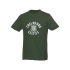 Мужская футболка Heros с коротким рукавом, зеленый армейский, зеленый армейский, однослойная джерси гладкого переплетения, 100% хлопок
