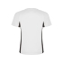 Спортивная футболка Shanghai мужская, белый/графитовый, белый/графитовый, основное полотно: 100% полиэстер; боковые части: 100% полиэстер