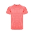 Спортивная футболка Austin мужская, меланжевый неоновый коралловый, меланжевый неоновый коралловый, 100% полиэстер