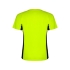 Спортивная футболка Shanghai мужская, неоновый зеленый/черный, неоновый зеленый/черный, основное полотно: 100% полиэстер; боковые части: 100% полиэстер
