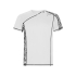 Спортивная футболка Sochi мужская, принтованый белый, принтованый белый, 50% переработанного полиэстера 50% полиэстера, вафельный интерлок