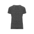 Спортивная футболка Zolder женская, белый/меланжевый черный, белый/меланжевый черный, 100% полиэстер