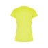 Футболка Imola женская, неоновый желтый, неоновый желтый, 50% переработанный полиэстер, 50% полиэстер, вафельный интерлок