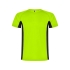 Спортивная футболка Shanghai мужская, неоновый зеленый/черный, неоновый зеленый/черный, основное полотно: 100% полиэстер; боковые части: 100% полиэстер