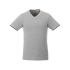 Мужская футболка Elbert с коротким рукавом, серый меланж/темно-синий/белый, серый меланж/темно-синий/белый, трикотажное пике, 90% хлопок, 10% вискоза