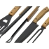 BBQ набор из акации, черный, инструменты- черный/дерево, чехол- черный, инструменты- нержавеющая сталь/акация, чехол- нейлон 600d