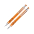 Набор «Онтарио: ручка шариковая, карандаш механический, оранжевый/серебристый, оранжевый/черный/серебристый, металл/каучук/пластик