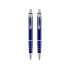 Набор Celebrity Райт: ручка шариковая, карандаш в футляре синий, синий/серебристый, металл