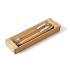 GREENY. Набор шариковой ручки и механического карандаша из бамбука, Натуральный, натуральный, бамбук