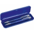 Набор «Онтарио: ручка шариковая, карандаш механический, синий/серебристый, синий/черный/серебристый, металл/каучук/пластик