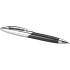 Набор ручек ''Morzine'': шариковая ручка и роллер, черные чернила, черный/серебристый, металл