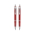 Набор Celebrity Райт: ручка шариковая, карандаш в футляре красный, красный/серебристый, металл