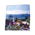 Набор: платок, складной зонт «Моне. Сад в Сент-Андрес», голубой, голубой, шелк, полиэстер
