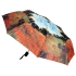 Набор: платок, складной зонт «Моне. Поле маков», красный/зеленый, красный/зеленый, шелк, полиэстер